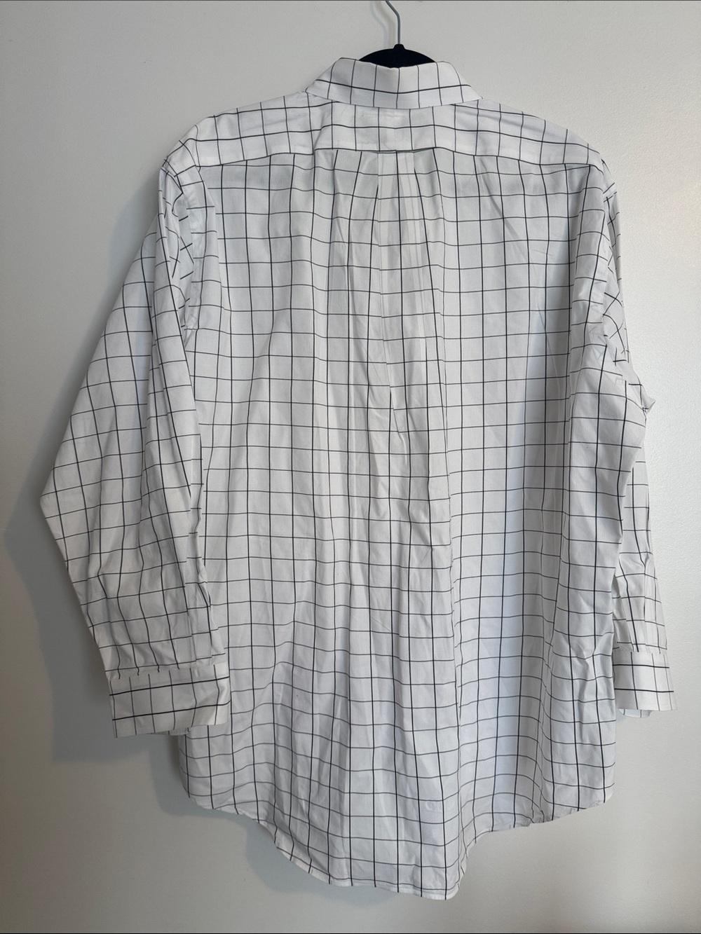 Vintage Ralph Lauren Yarmouth White Windowpane Button-Down Shirt - Picture 5 of 7